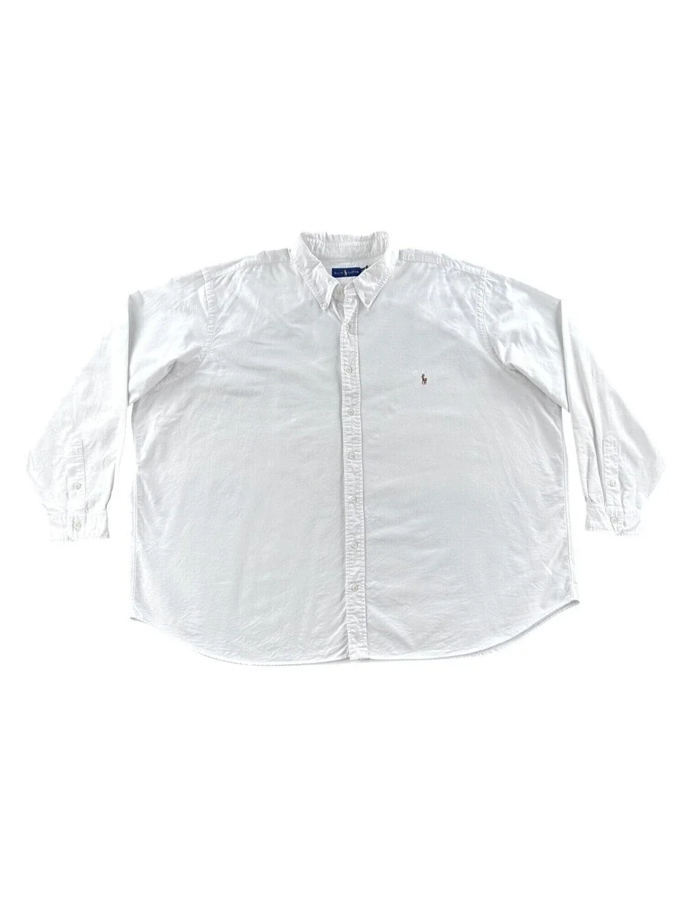 Polo Ralph Lauren White Oxford Cloth Button Down Shirt 4XB